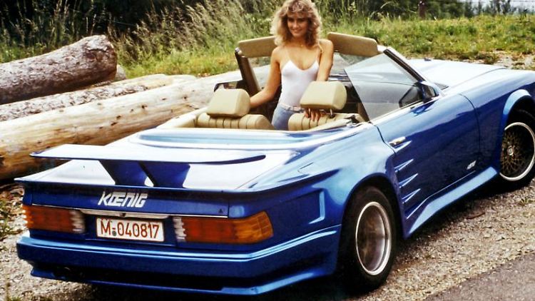 Die Spoiler, die Mercedes-Tuner Koenig an solche SEC Coupé-Umbauten schraubte, waren seinerzeit berüchtigt - heute sind sie Kult.