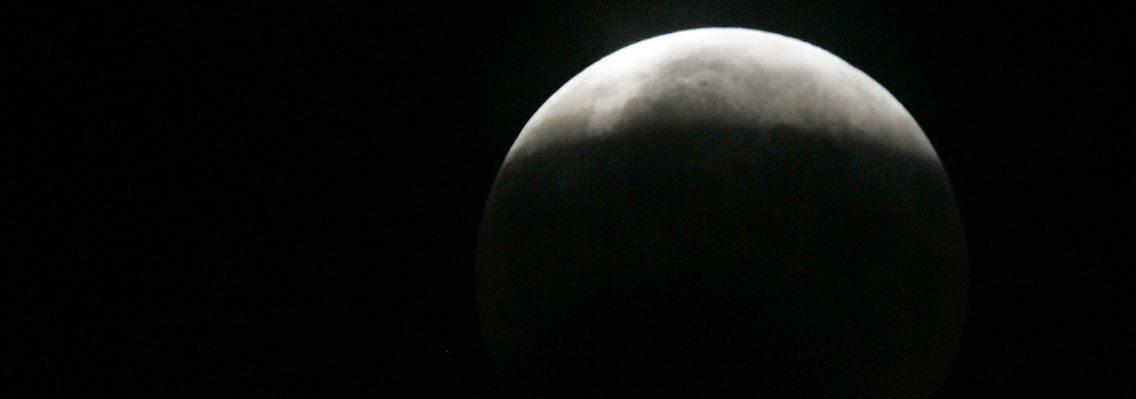 Diese partielle Mondfinsternis war Mitte August über Leipzig zu bewundern.