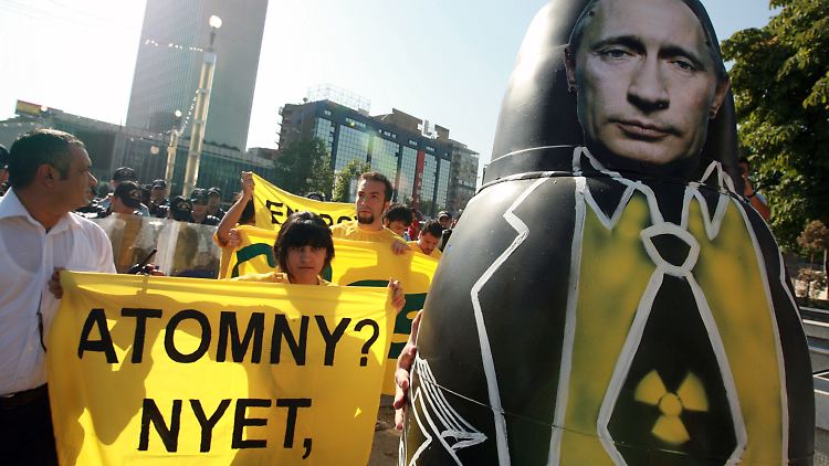 "Atomkraft? Nein danke." Proteste in Russland.