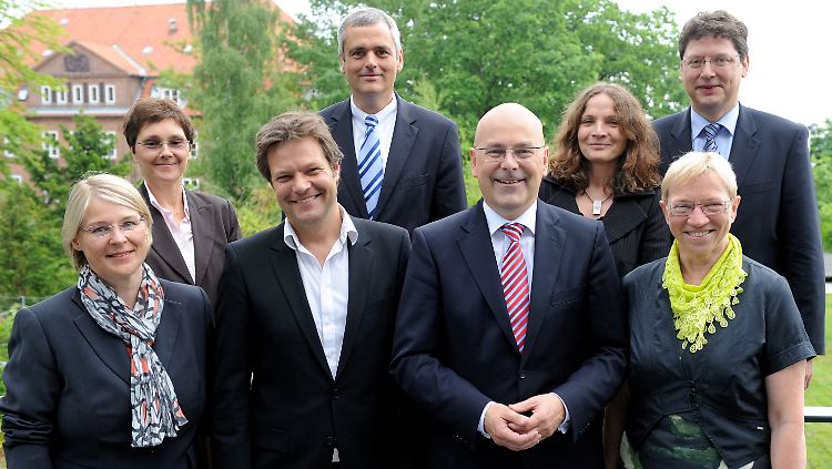 Torsten Albig und sein Kabinett.