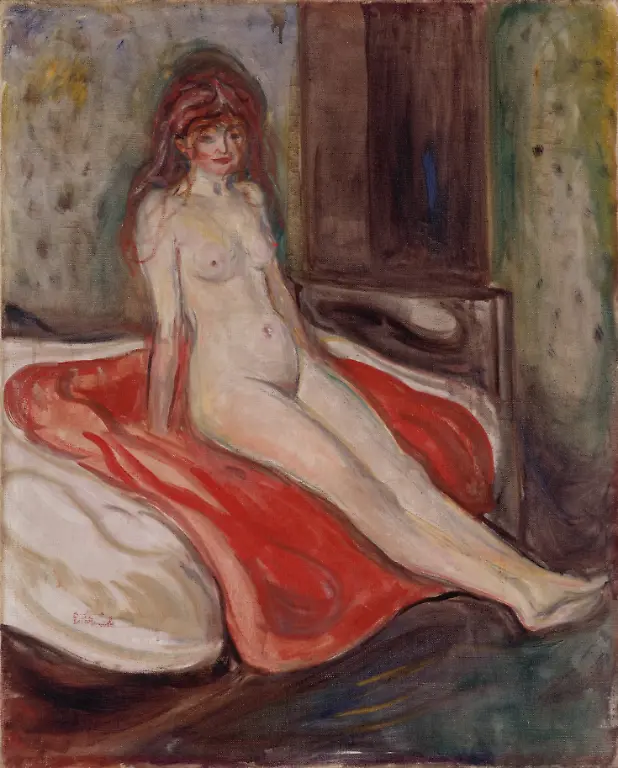 munch-maedchenakt-auf-rotem-tuch-staatsgalerie-stuttgart