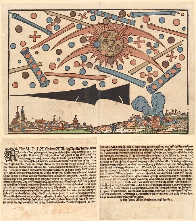 Himmelserscheinung-ueber-Nuernberg-vom-14-April-1561