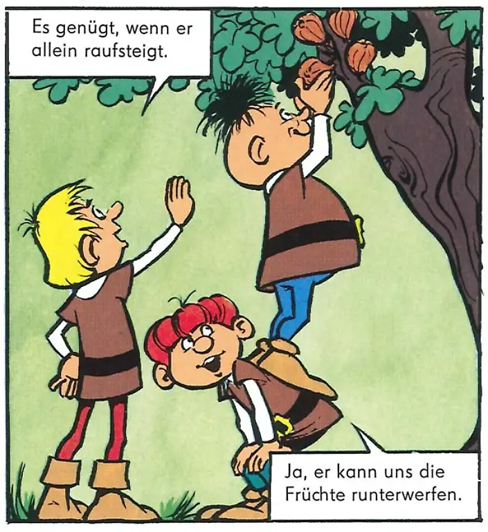 Abrafaxe-Feigenpflueckend