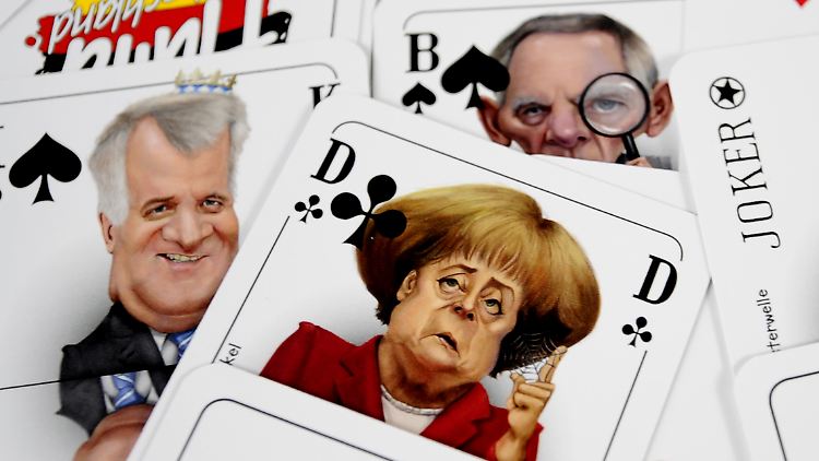 Drei Unionspolitiker, zwei Meinungen: Seehofer, Schäuble und Merkel.