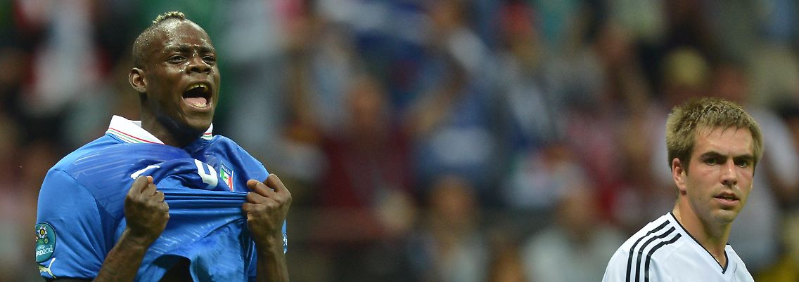 Balotelli, Lahm: Der Italiener hat sich durchgesetzt.