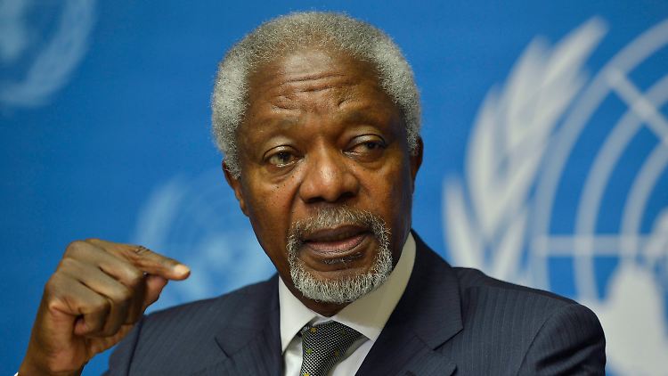 Kofi Annan will in Genf die Russen überzeugen.