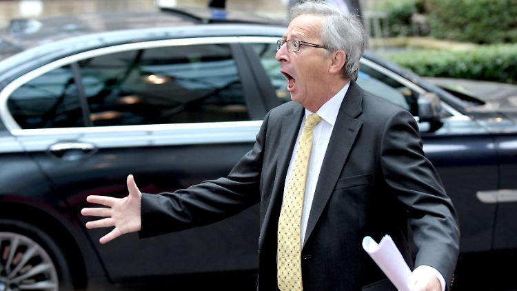 Juncker hat Stress und will unterstützt werden.