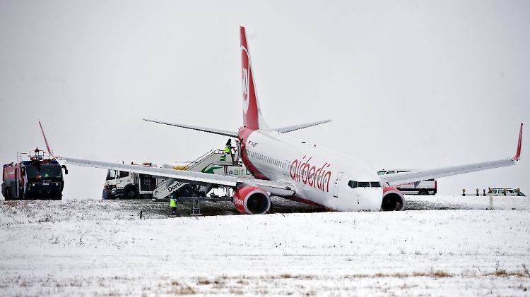 Das verunglückte Flugzeug.