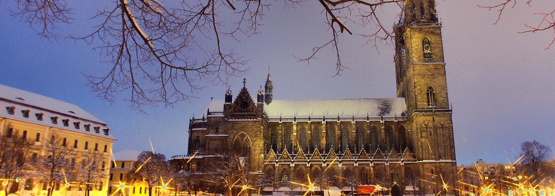 Der Magdeburger Dom, das Wahrzeichen der Stadt.