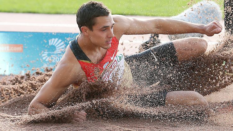 Im sechsten Versuch sicherte sich Weitspringer Sebastian Bayer mit 8,34 Meter den EM-Titel.