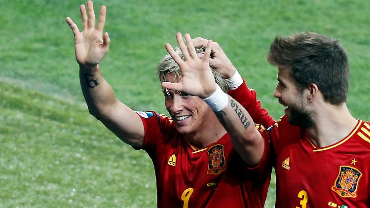 Fernando Torres: 2008 war er Siegtorschütze im EM-Finale, 2012 ist er Torschützenkönig.