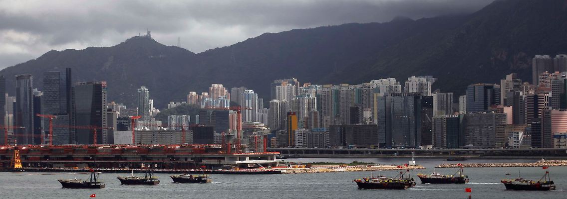Blick auf Hongkong.