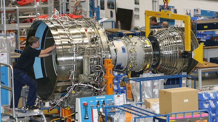 Produktion bei Rolls-Royce im brandenburgischen Dahlewitz.