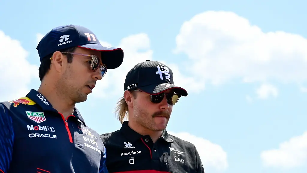Fahren-naechstes-Jahr-zusammen-fuer-Cadillac-Sergio-Perez-l-und-Valtteri-Bottas-Archivbild