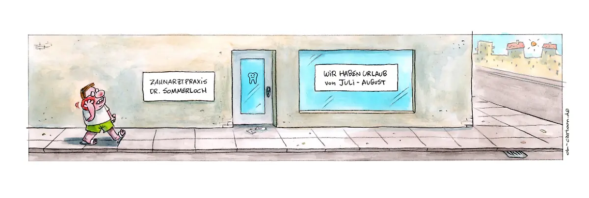Zahnarzt-Sommerloch