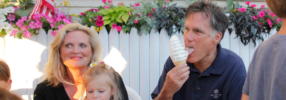 Romney verbringt gerade seine Ferien ganz entspannt.