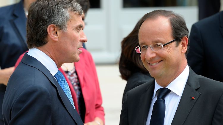 Werden wohl keine Freunde mehr: Cahuzac und Hollande.