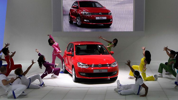 Der neue VW Polo in rotem Glanz.