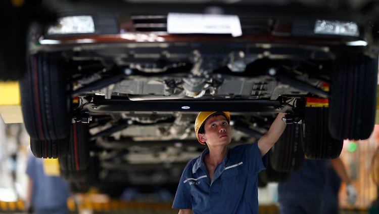 In der Endmontage bei Geely am Standort Cixi.
