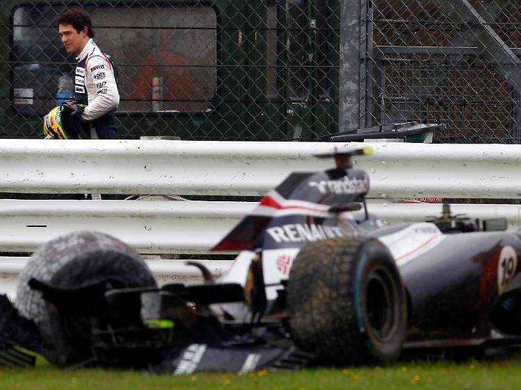 Bruno Senna verlor in der Nachmittagssession die Kontrolle über seinen Williams. Der war anschließend sichtbar ramponiert, im Gegensatz zu Senna.