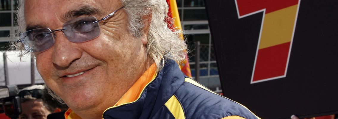 Da lacht er: Flavio Briatore.