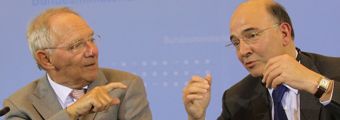 Schäuble und sein französischer Amtskollege Moscovici.