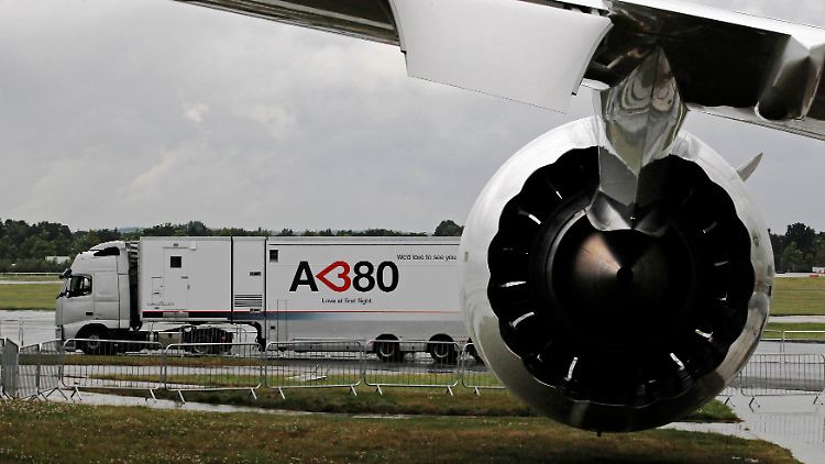 Letzte Vorbereitungen in Farnborough.