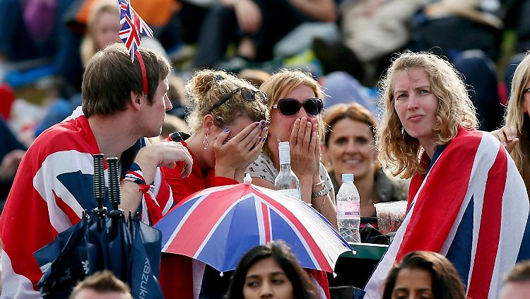 Den Fans von Andy Murray drückte eher die Niederlage des britischen Hoffnungsträgers als der Londoner Regen aufs Gemüt. Den Olympiabesuchern dürfte das Wetter die Laune verhageln.