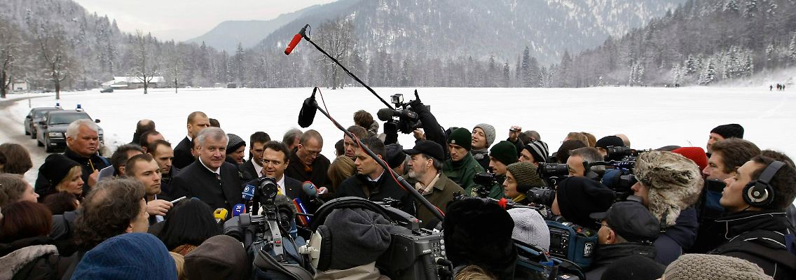 Steuersenkungen? Nicht mit der CSU. Seehofer in Wildbad Kreuth.