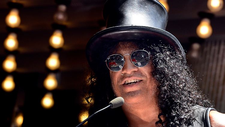 Slash bei der Sternverleihungszeremonie.
