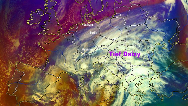 Tief "Daisy" macht sich in Europa breit.