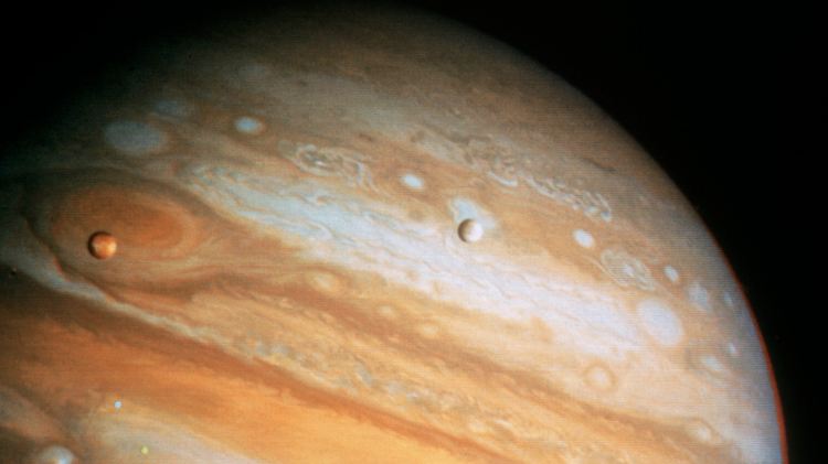 Das von der US-Raumsonde Voyager aufgenommene Foto zeigt den Planeten Jupiter, der kurzzeitig von der Bildfläche verschwinden wird.