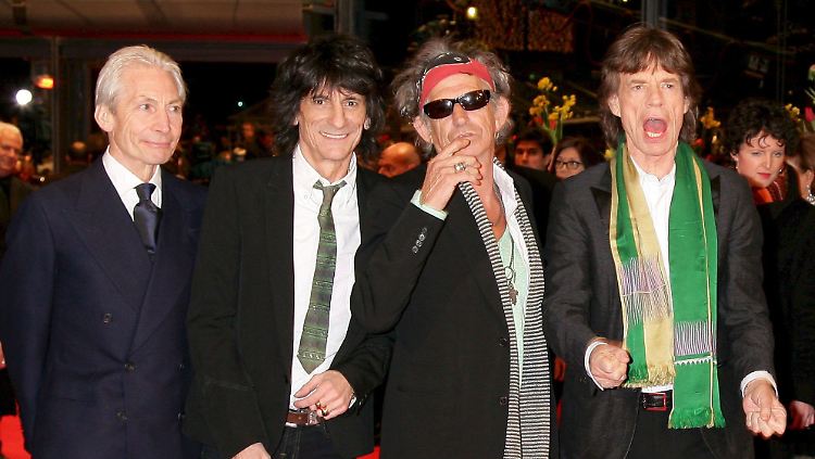 The Rolling Stones: Charlie Watts, Ron Wood, Keith Richards und Mick Jagger (l-r).
