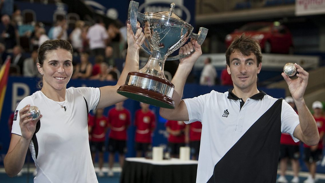Inoffizielle Mixed-Weltmeister: Maria Jose Sanchez und Tommy Robredo aus Spanien.