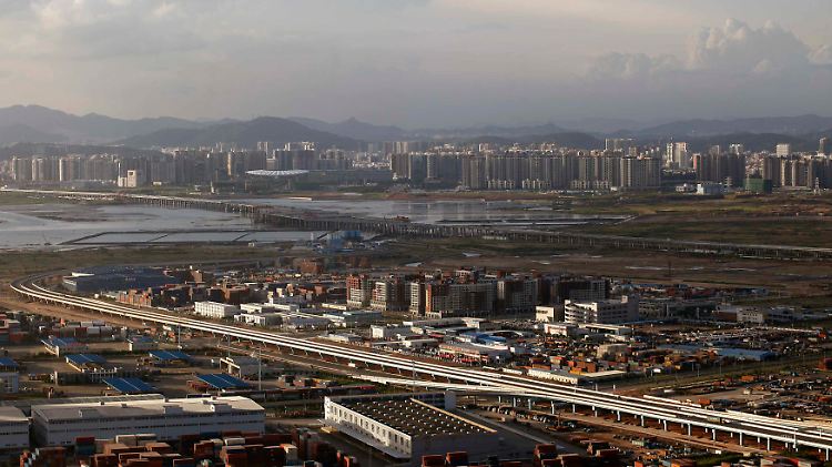 Wirtschaftlich stark an der Küste: Shenzen, unweit von Hongkong.