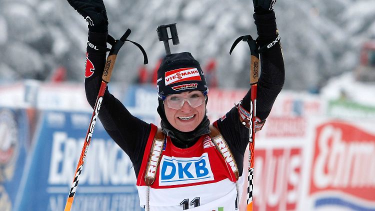 Siegreich in Oberhof: Andrea Henkel.