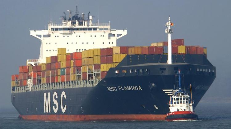 Finanziert mit dem Geld deutscher Anleger: die "MSC Flaminia" in voller Länge (Archivbild).