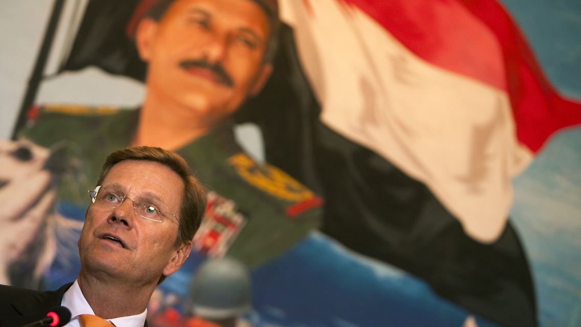 Hoffnung, aber keine Details: Westerwelle im Jemen.