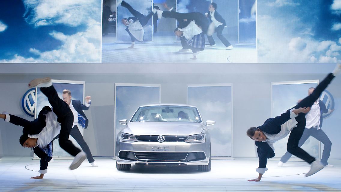 In Detroit präsentiert sich VW von seiner besten Seite.