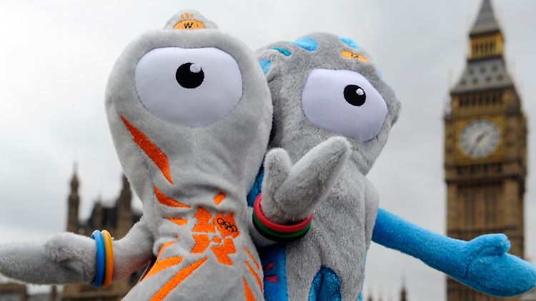 Das sind sie: Wenlock und Mandeville. Tja.