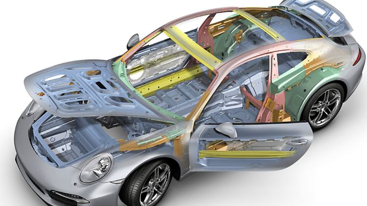 Wo immer es geht, setzt Porsche leichtes Material ein.