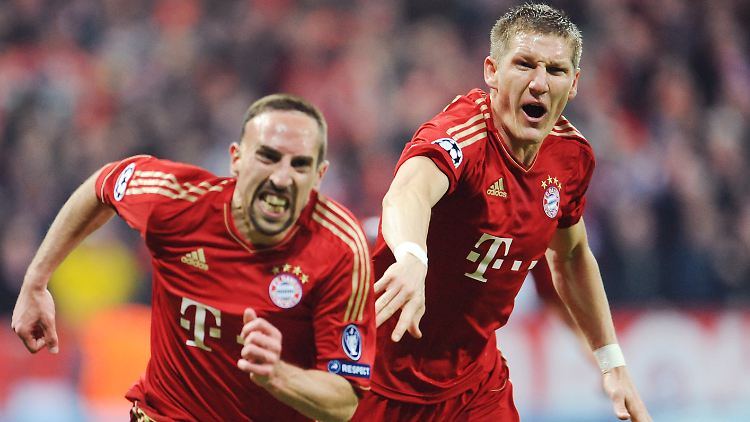 Der eine trainiert wieder, der andere hat noch Urlaub: Franck Ribéry und Bastian Schweinsteiger.