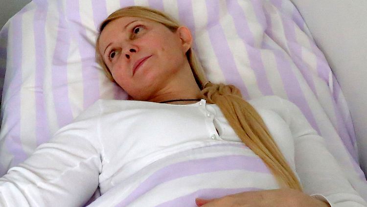 Julia Timoschenko liegt im Krankenhaus Nr. 5 in Charkiw in der Ukraine.