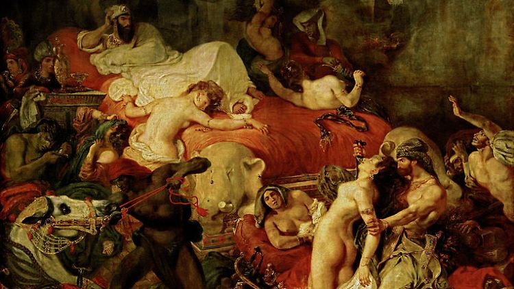 Mit dem Gemälde "Der Tod des Sardapanal" (1827/28) wollte Delacroix bewusst provozieren, aber er ging für die öffentliche Moral zu weit.