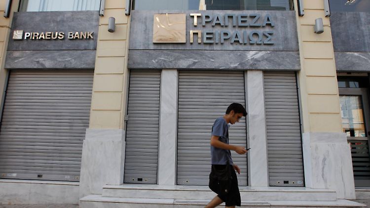 Bei griechischen Banken stehen Unternehmen für Kredite in der Regel vor geschlossenen Türen.