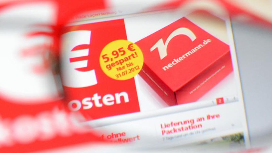 Wie es mit dem Versandhändler Neckermann weiter geht, ist noch nicht geklärt. Wer Gutscheine hat, sollte sie schnellst möglich einlösen. Foto: Julian Stratenschulte