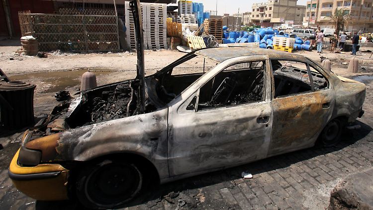 Im schiitischen Sadr-City in Bagdad explodierten Autobomben.