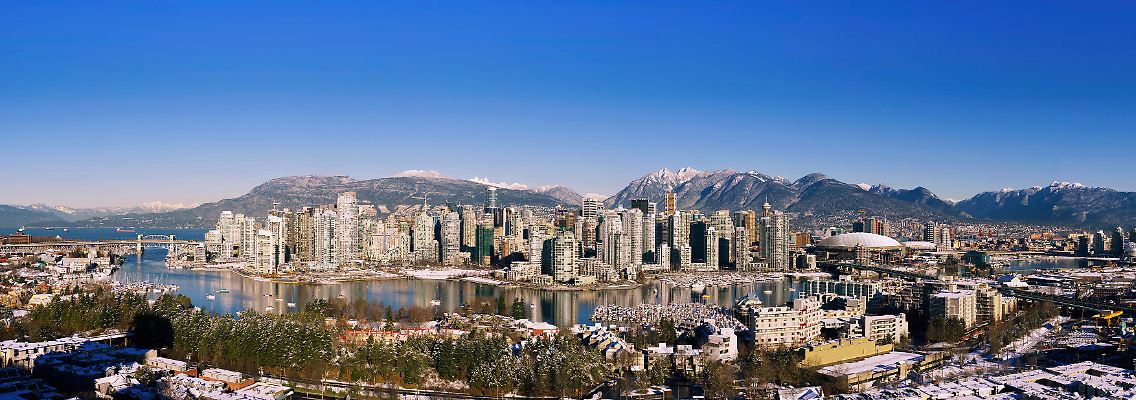 Die größte Stadt an Kanadas Westküste: In Vancouver werden unter anderem die Eislaufwettbewerbe ausgetragen.