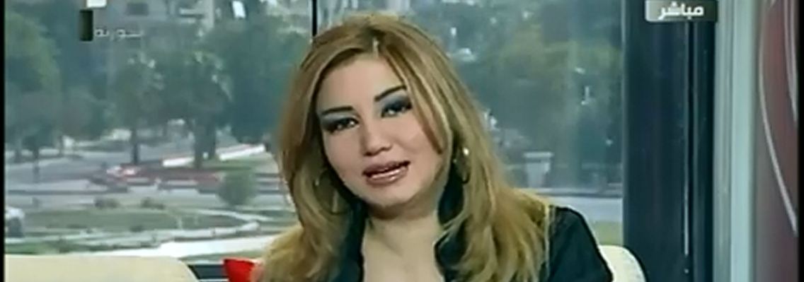 Fröhliche Gesichter vor einem ruhigen Stadtpanorama - so sieht das Staatsfernsehen in Syrien dieser Tage aus.