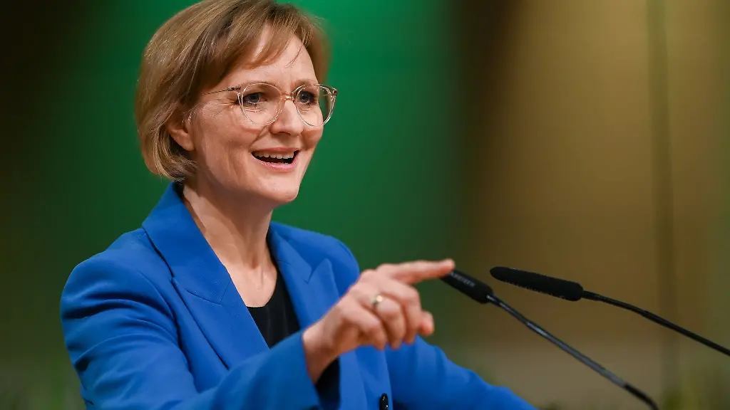 Gruene-Bundesvorsitzende-Franziska-Brantner-spricht-beim-Landesperteitag-in-Thueringen